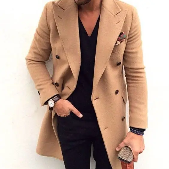 khaki tweed suit