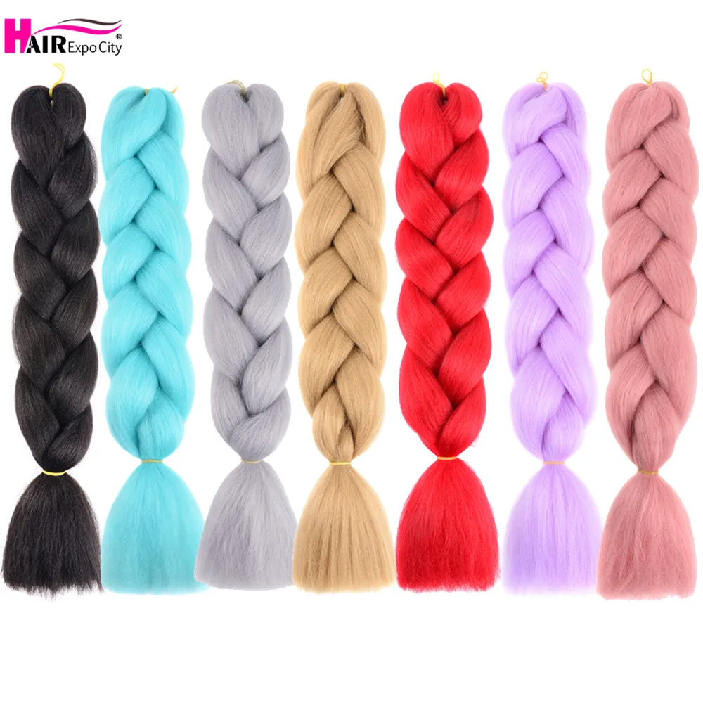 AZQUEEN 24 Inch Jumbo Braids Extensions Synthetic Braiding Hair