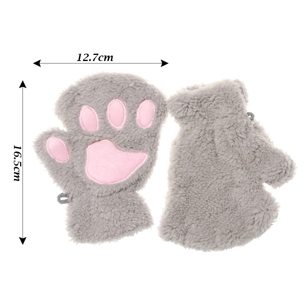 cat paw winter gloves