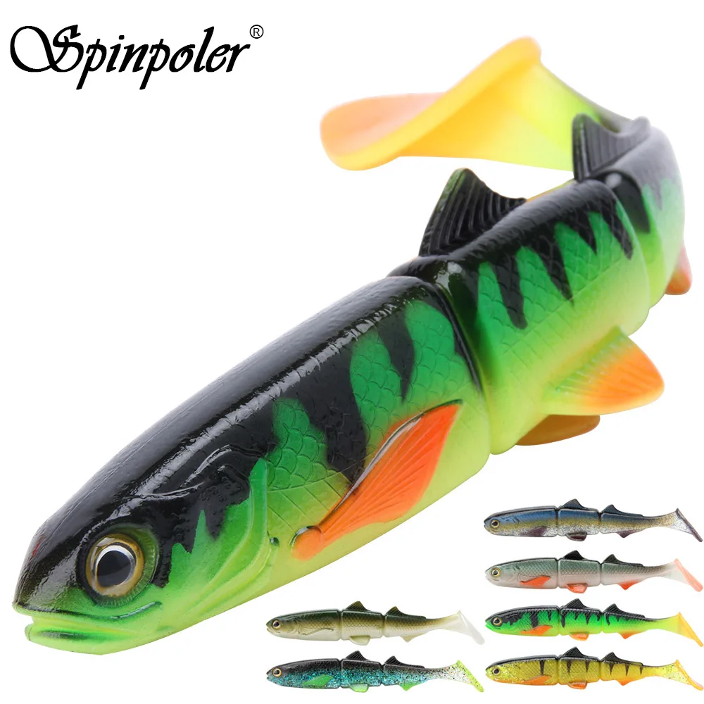 Fishing Lure 120mm 150mm 200mm Paint Printing Lure Paddle Tail