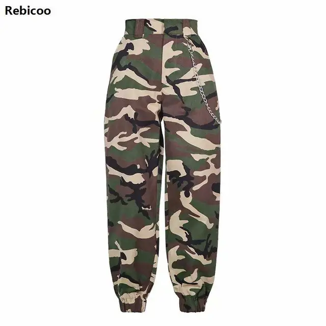 2021 New Fashion Street Style Chain Detail Color Block Camo Pants  China Camo  Pants and Street Style Pants price  MadeinChinacom