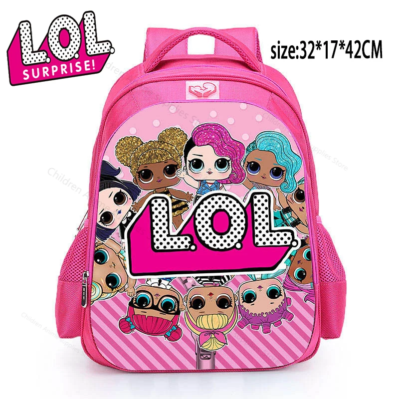 LOL Surprise Dolls Cute School Backpack 