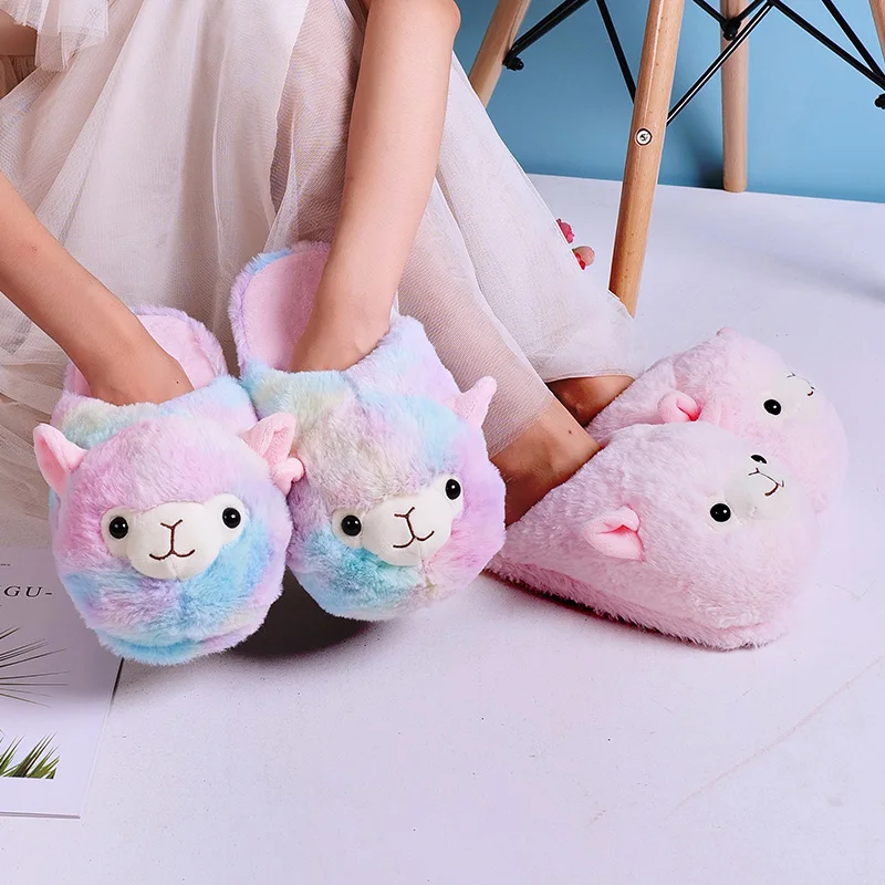 cute alpaca slippers