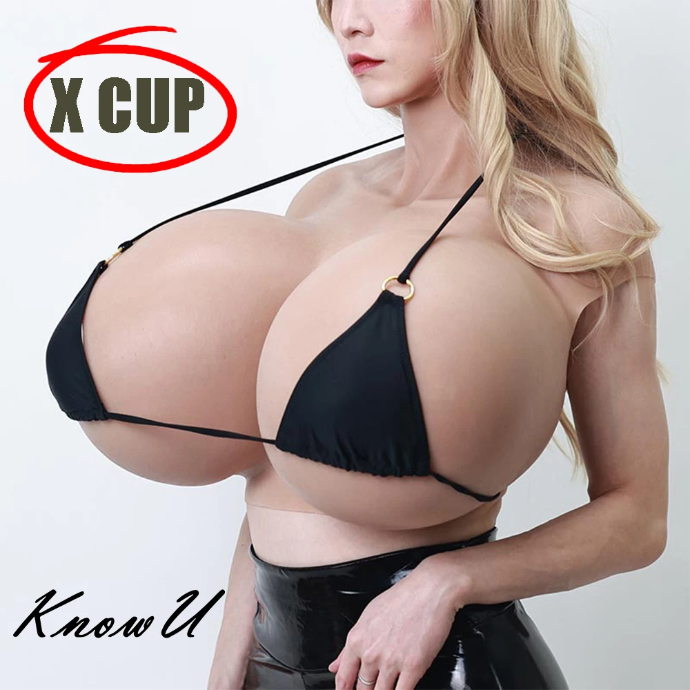 KnowU Oversized X Cup Big Breasts Fake Boobs For Crossdresser Cosplay Drag  Queen Cotton Filler