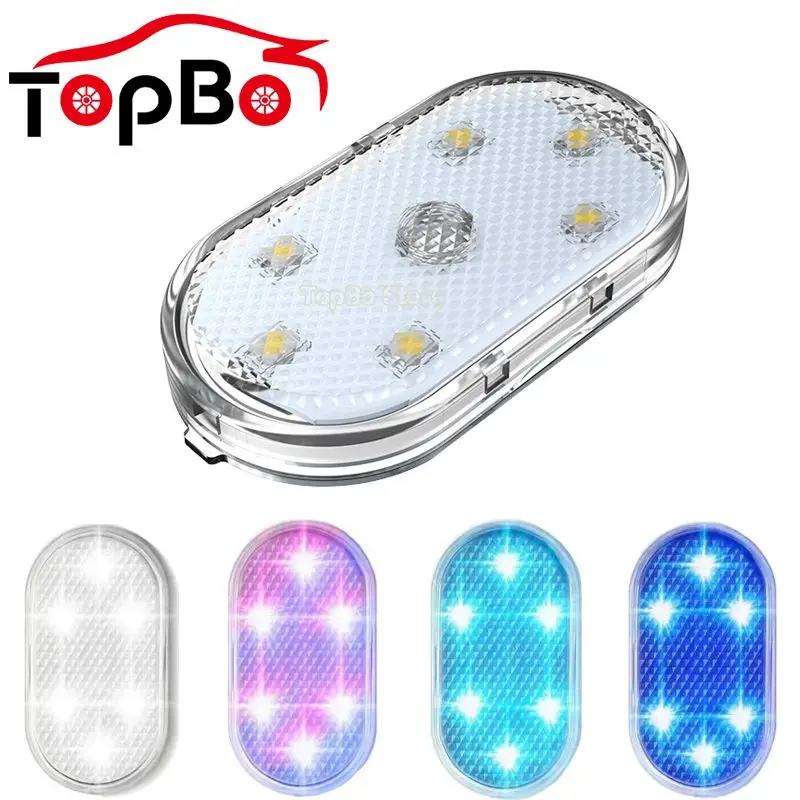 LED Interior Car Touch Light Auto Roof Ceiling Reading Lamp LED Car Styling  Night Light Colorful Mini USB Charging Car Light 5V - AliExpress