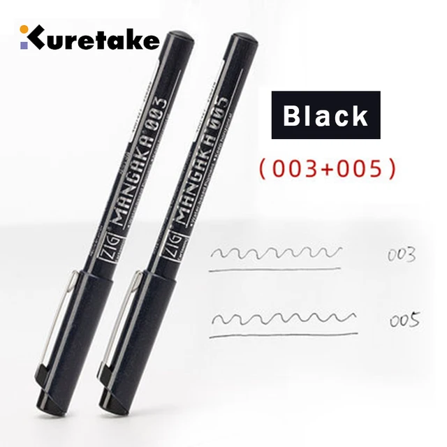 STA 4 Pcs Japanes Calligraphy Pen Waterproof Markers Soft Brush Pens for  Lettering Writing Drawing School
