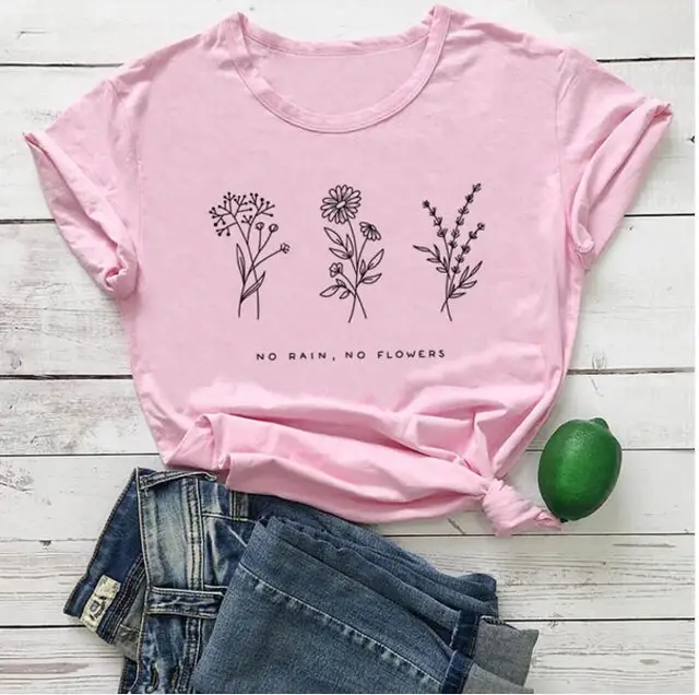 Flower Graphic Tee Shirt Wildflower 