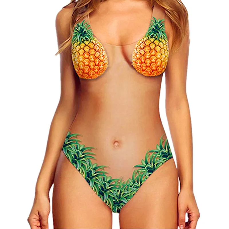 pineapple women's swimsuit