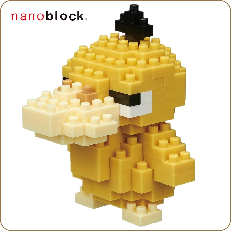 Agora Montelismoy Nanoblock Pokemon Pikachu Nbpm 024 Koduck 130pcs Anime Cartoon Diamond Mini Micro Block Building Blocks Bricks Toys Games
