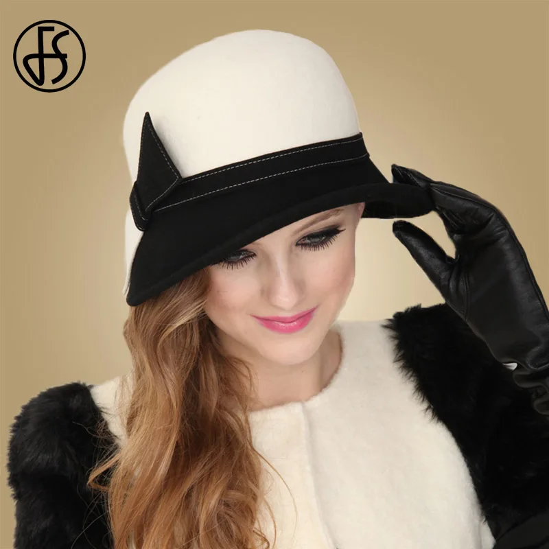 white wool hat