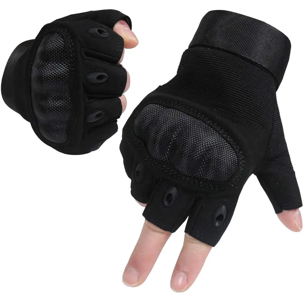 fingerless military tactical gloves