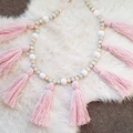 pink Tassel  Beads