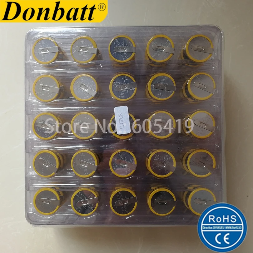 5PCS CR2032 Battery with Solder Tabs 3V Button Battery Compatible with  Gameboy Color Gameboy Advance Game Box - AliExpress