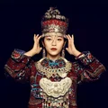 9 Designs Antique Old-Processed Handmade Ethnic Fashion Miao Silver Hair Tiaras Flower Hat for Stage Performance or Photography