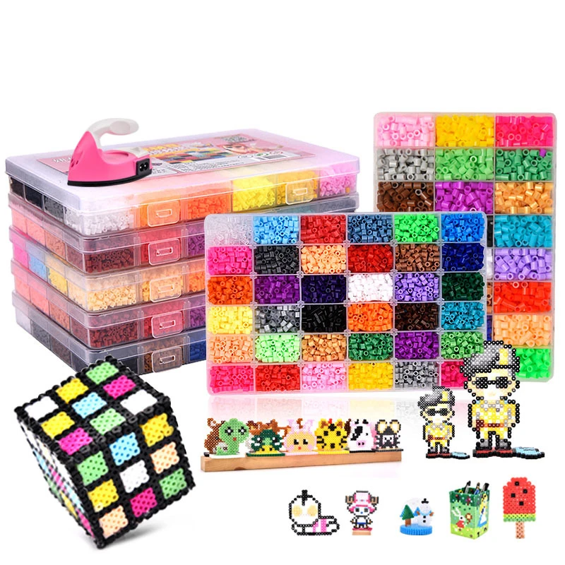 2.6mm Perler Hama beads Set 3D Puzzle Iron Beads Toy Kids Creative