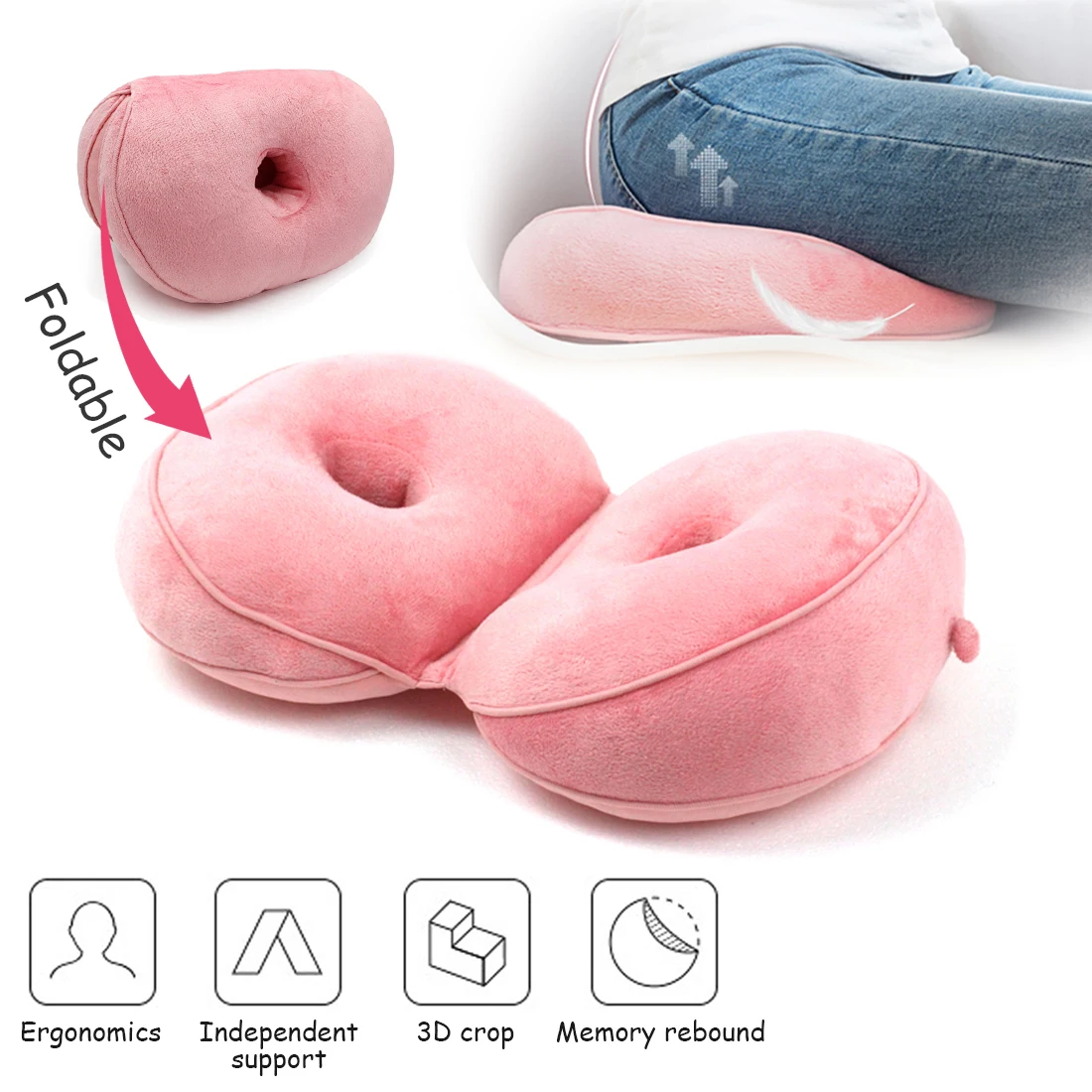 dual comfort orthopedic cushion