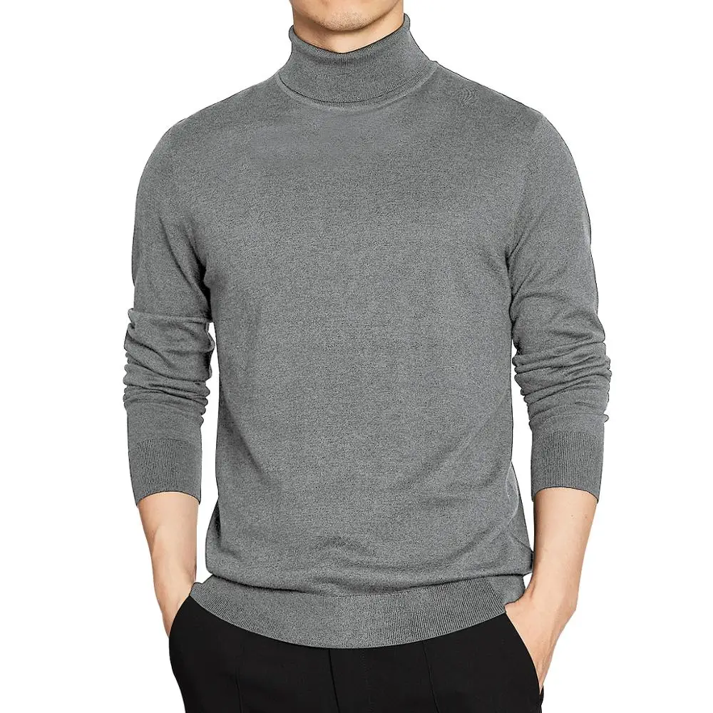 High Quality Turtleneck Sweater Men 