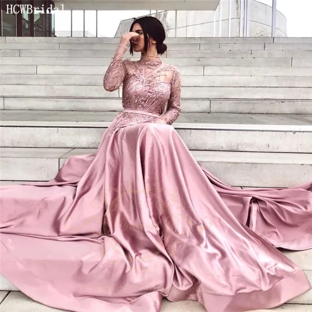 Long Sleeves Green Sexy Prom Dresses 