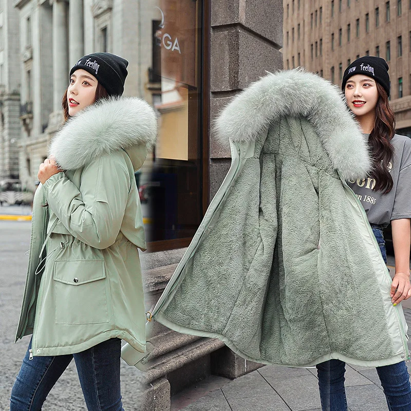 Autumn Winter Jacket Women Velvet Liner 