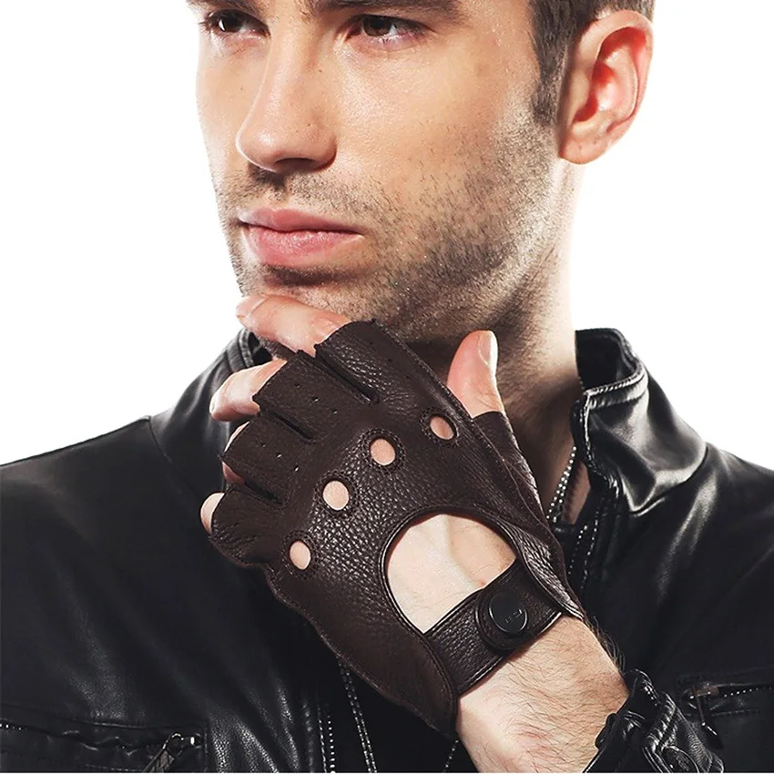 fingerless mink gloves