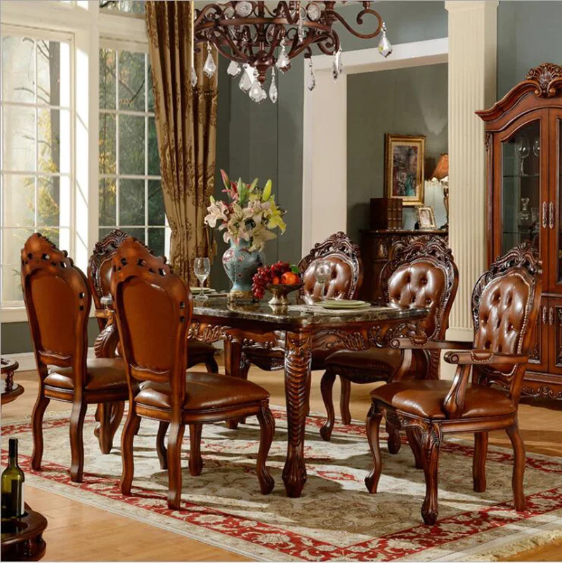 antique oak table and chairs