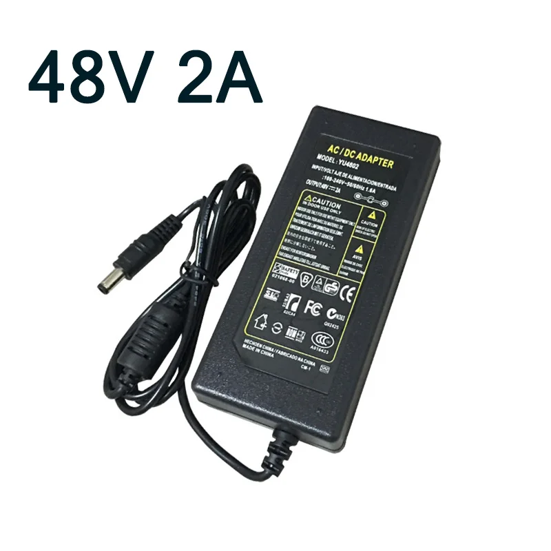 Article 48 v 2a switching power supply LED lamp 48v 2a 2000ma power adapter 48v2a router 96W 48 V Volt 2A Free shipping-animated-img