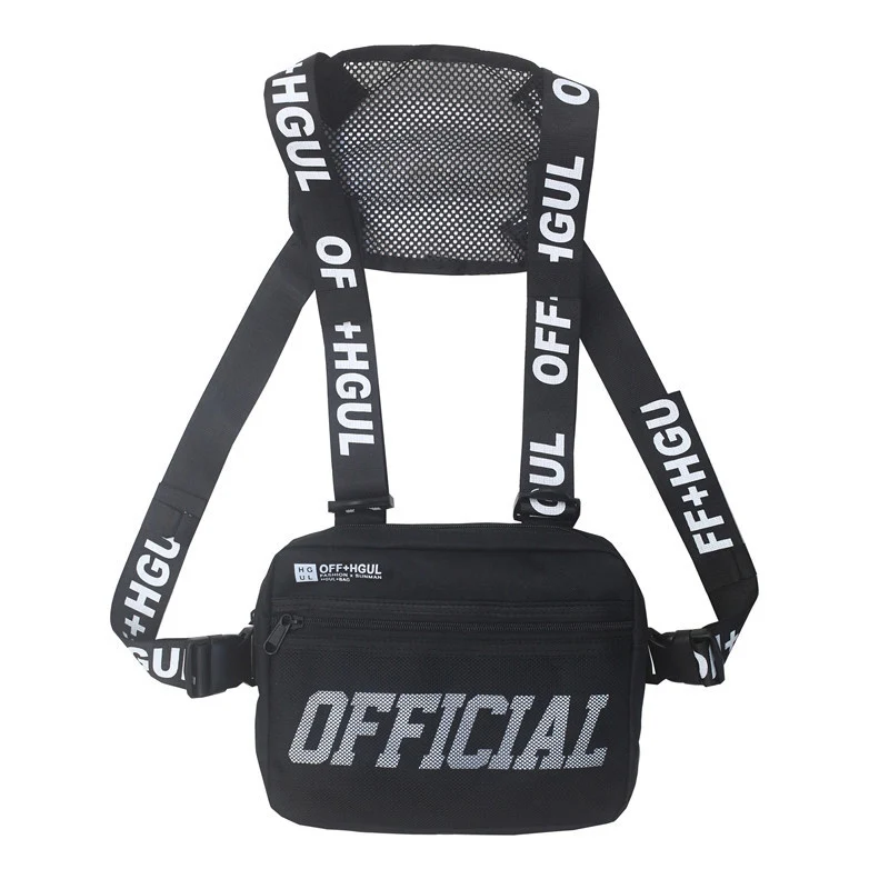 off white chest bag