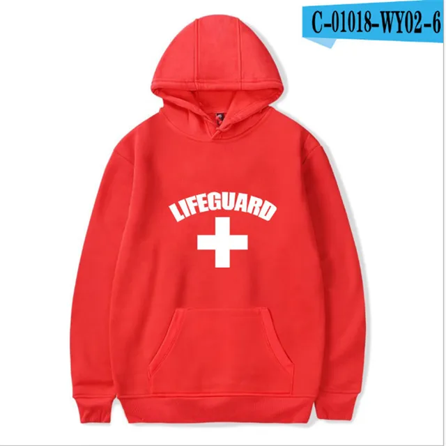 3 Side Print Lifeguard Man Hoodie 