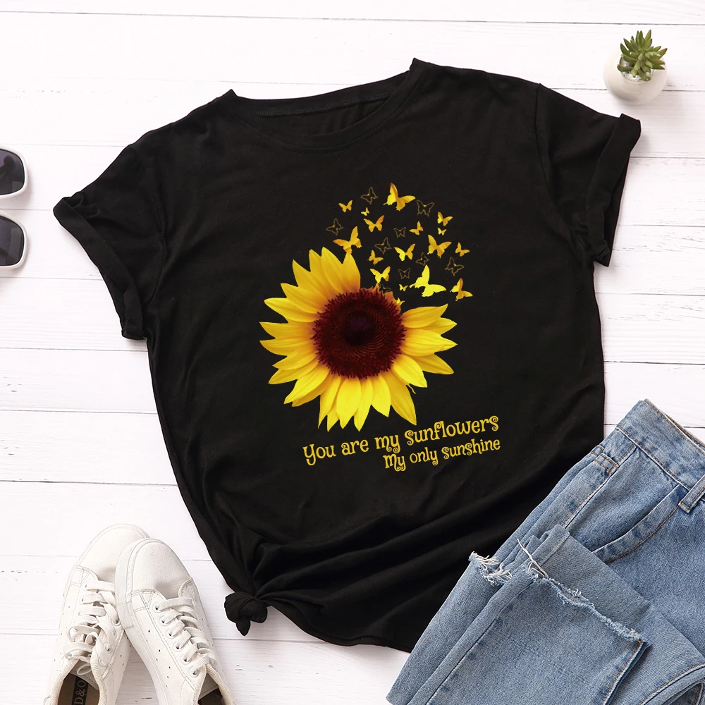sunflower print shirt