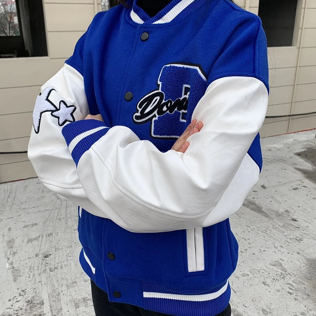 snow White Unemployed What Cumpără Jachete & paltoane | Hip Hop College Jackets Mens Furry Stars  Letters Embroidery Color Block Harajuku Varsity Jacket Women Baseball Coats  Unisex 2021