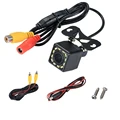 Car Rearview Camera HDWide Angle Rear View Video Vehicle Camera Backup Reverse Camera 12/4/8LED Night Vision Parking Camera