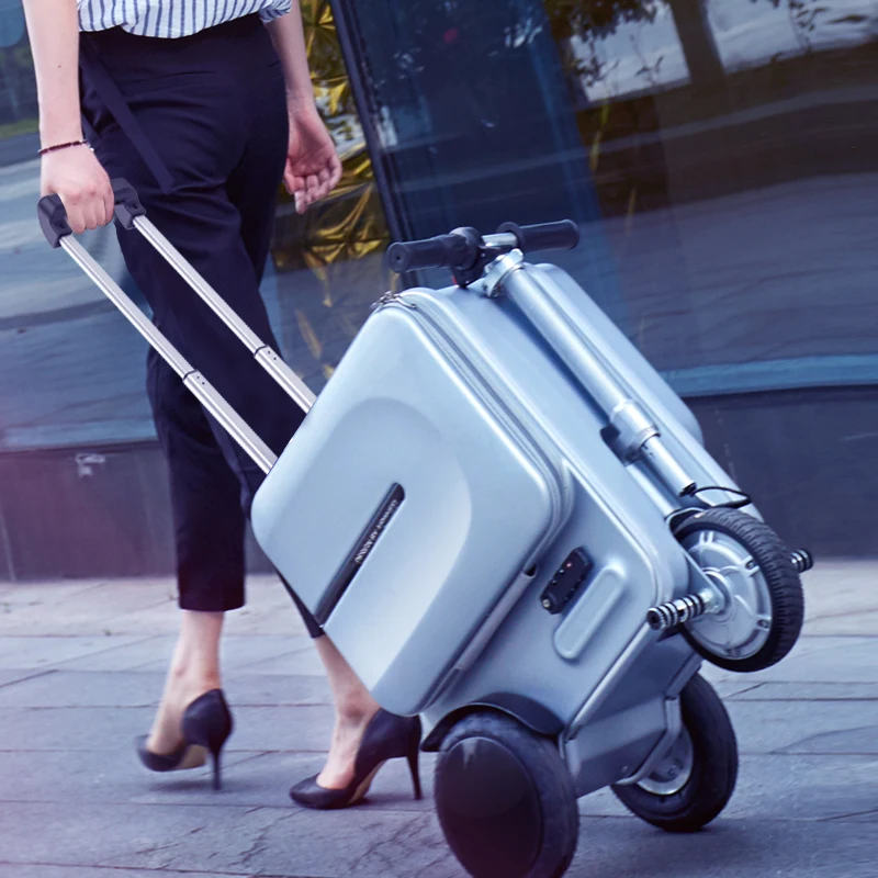 electric riding suitcase