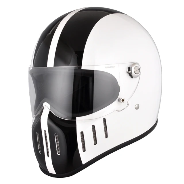 white full face helmet