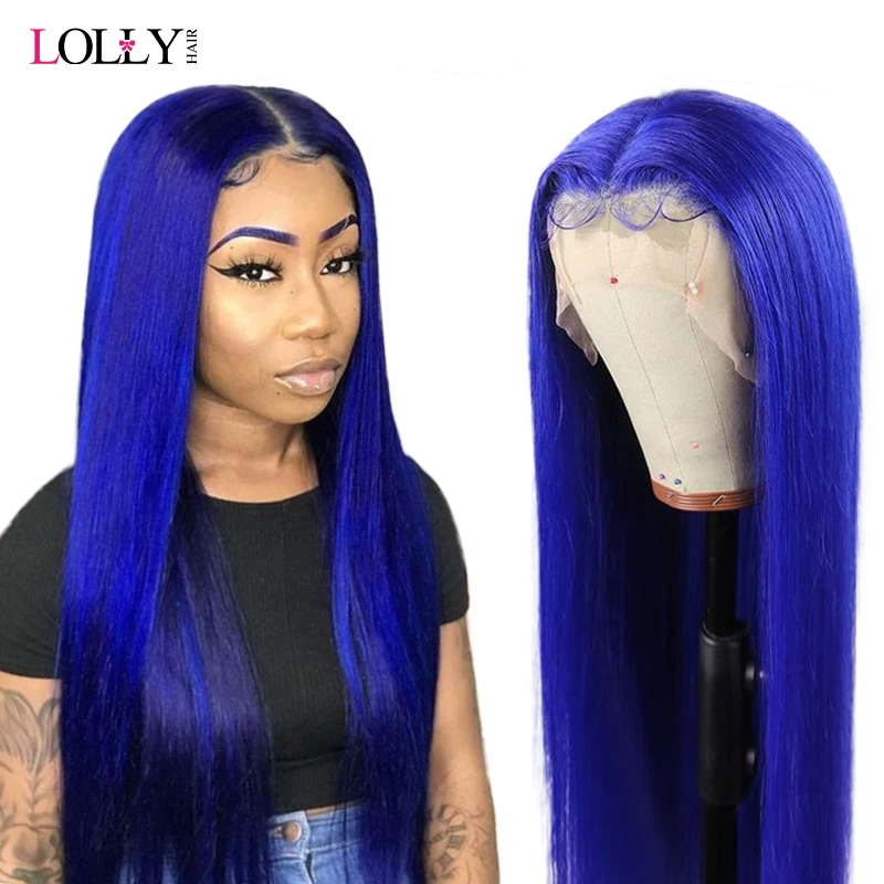 blue lace front wigs