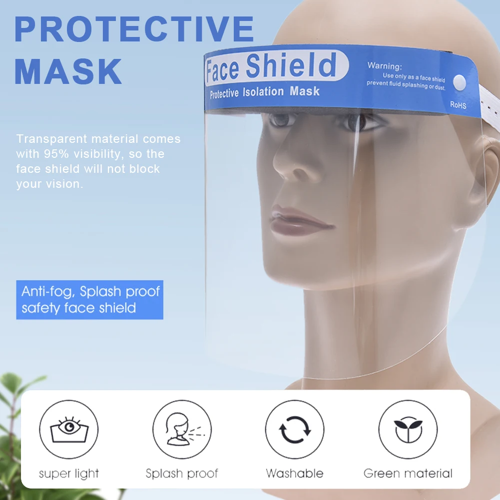 blue light blocking face shield