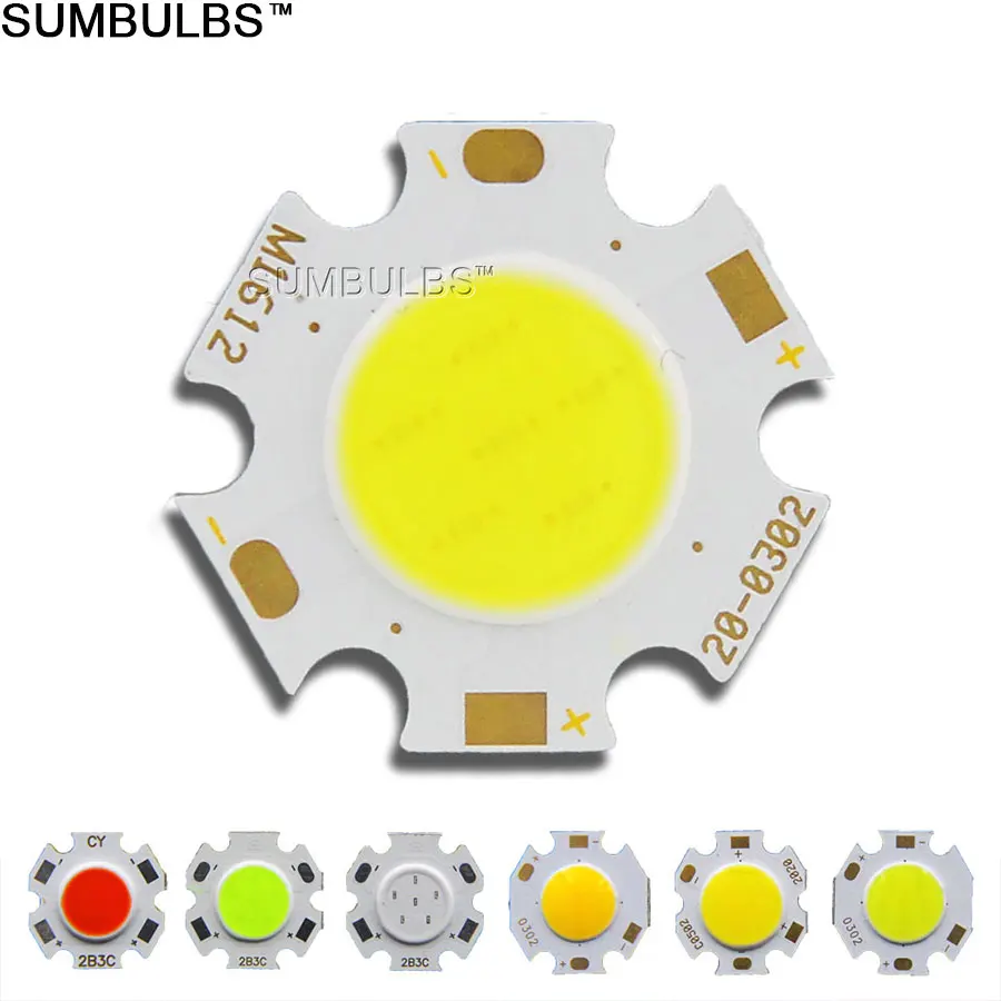 3W/5W/7W/10W LED Light Source Chip, 20pcs, LED High Power COB LED Chip