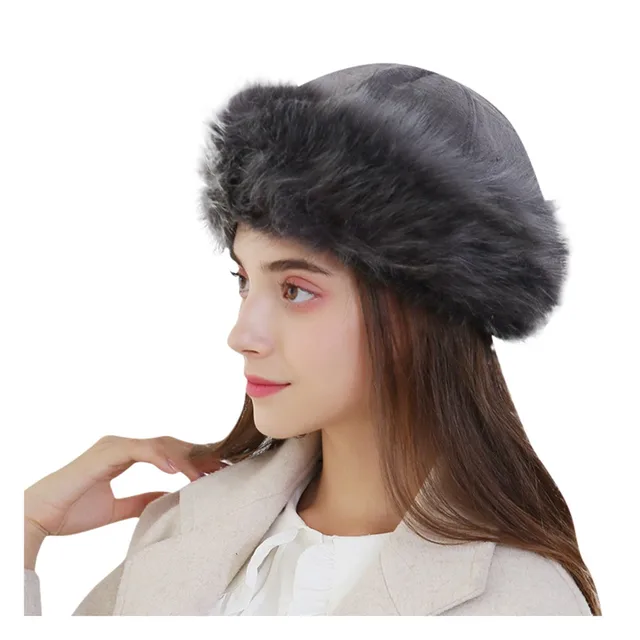 Winter Faux Fur Hats Fashion Women 