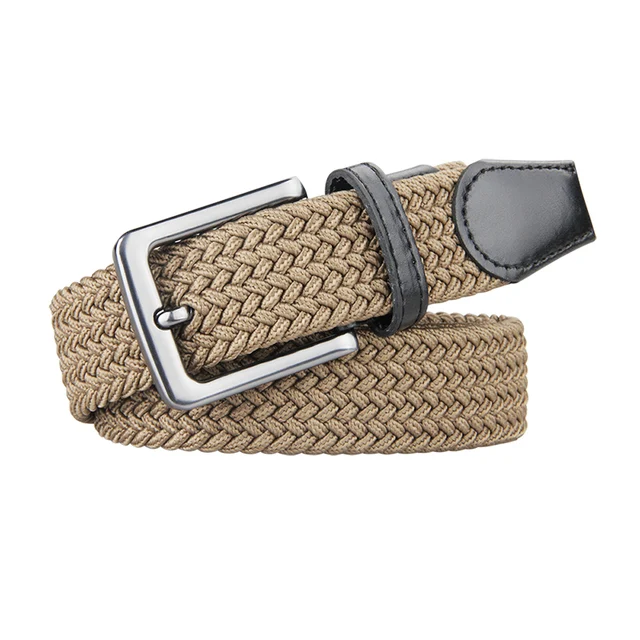 beige woven belt