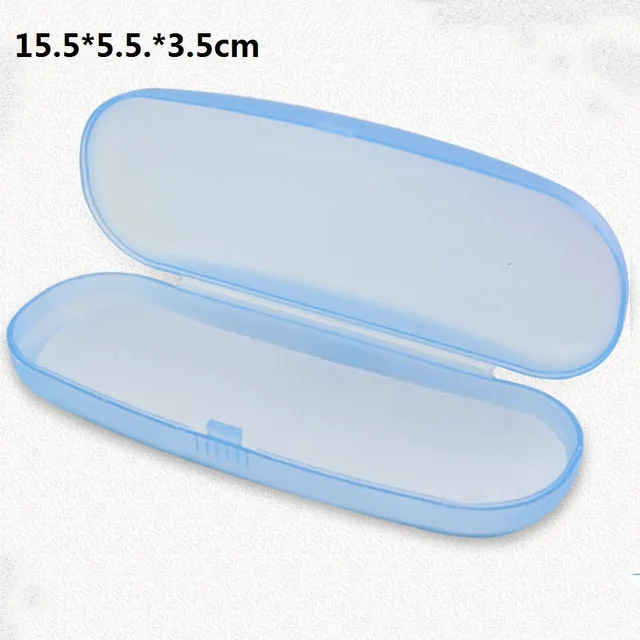 clear plastic eyeglass case