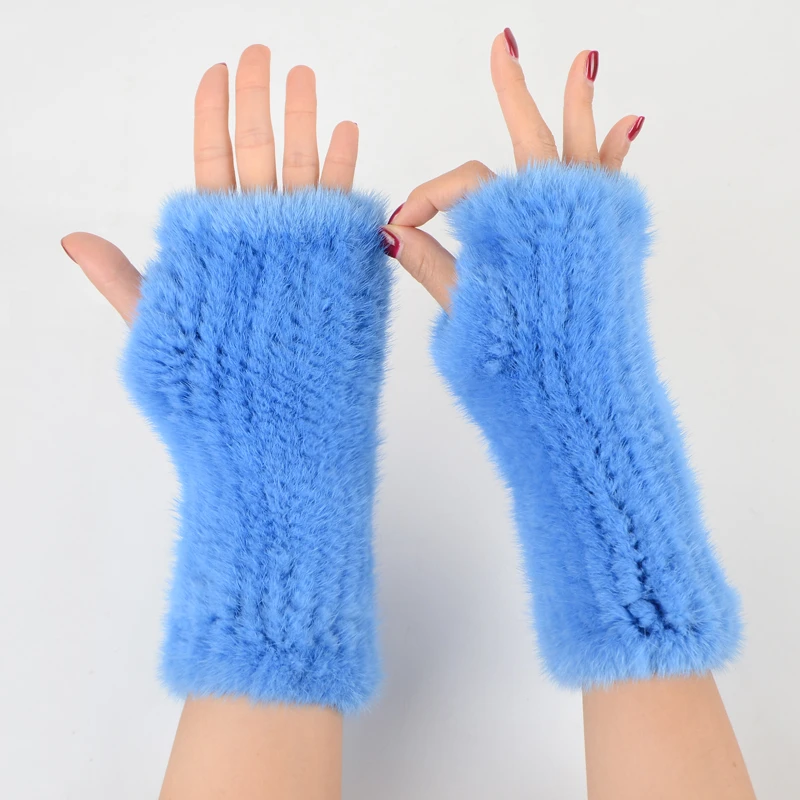 fur gloves womens