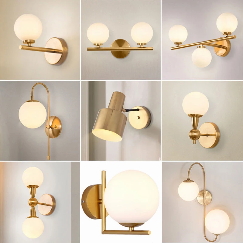 gold wall sconce