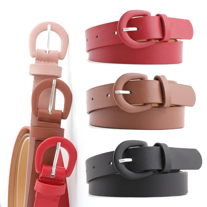 2020 New Women's Cute Black Red White Wide Leather waist Belt Female Decorative waist Strap Belts For Women Jeans Dress Belt