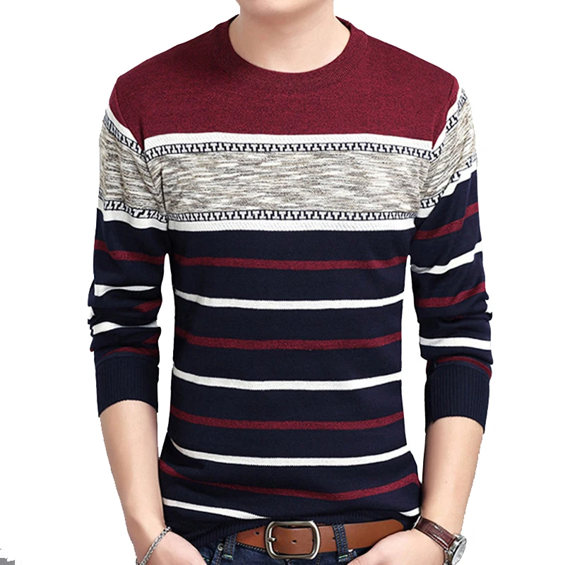 Mens Sweater 2020 Autumn Round Collar 