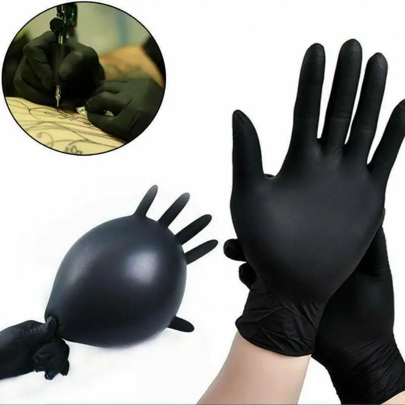 black latex free gloves near me