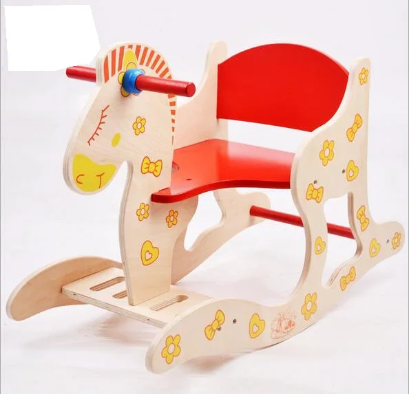 rocking horse with chair