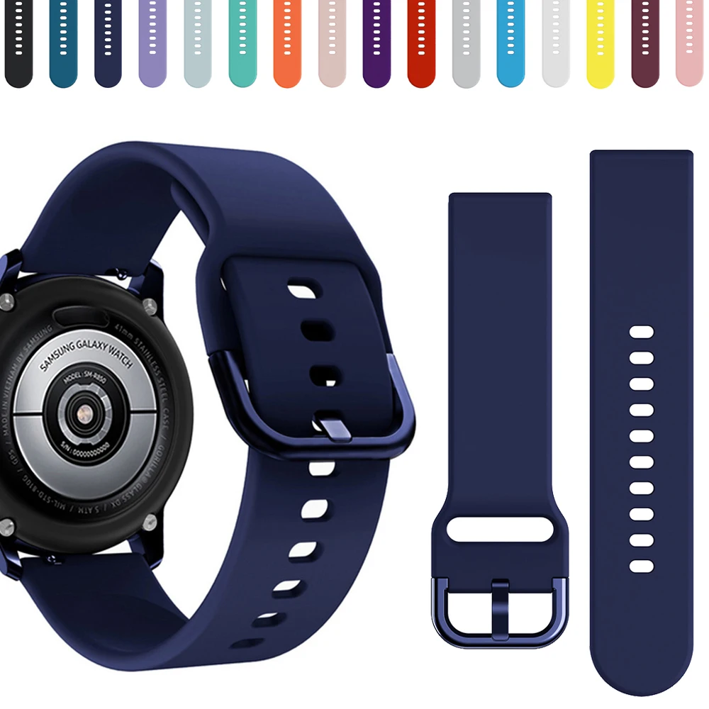 New Strap for Samsung Galaxy Watch Active 2 40 44mm 3 Gear Sport Wrist Bracelet Replacement Watchband 20mm Watch Strap Band