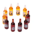 10Pcs 1/12 Dollhouse Miniature Resin Simulation Wine Bottle Simulation Beer Bottle Model preview-2