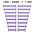 Purple shoelaces