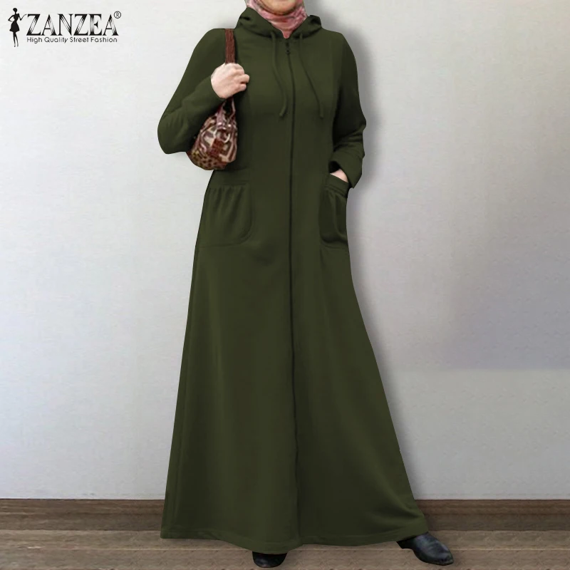 long hooded jumper dress