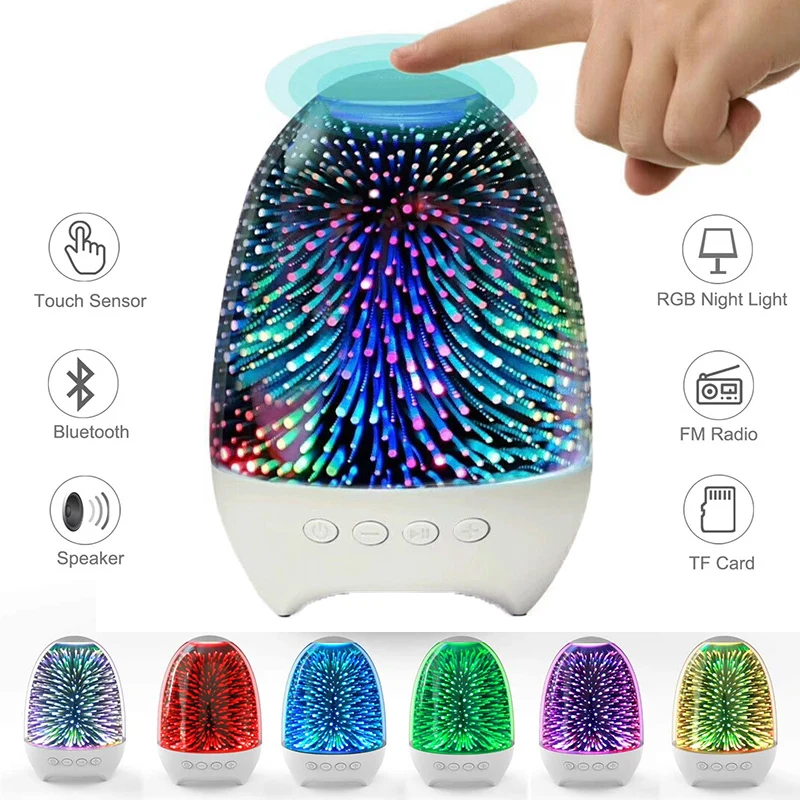 aiscool night light bluetooth speaker